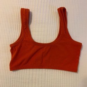 Arq Wide Strap Bra in Cadmium